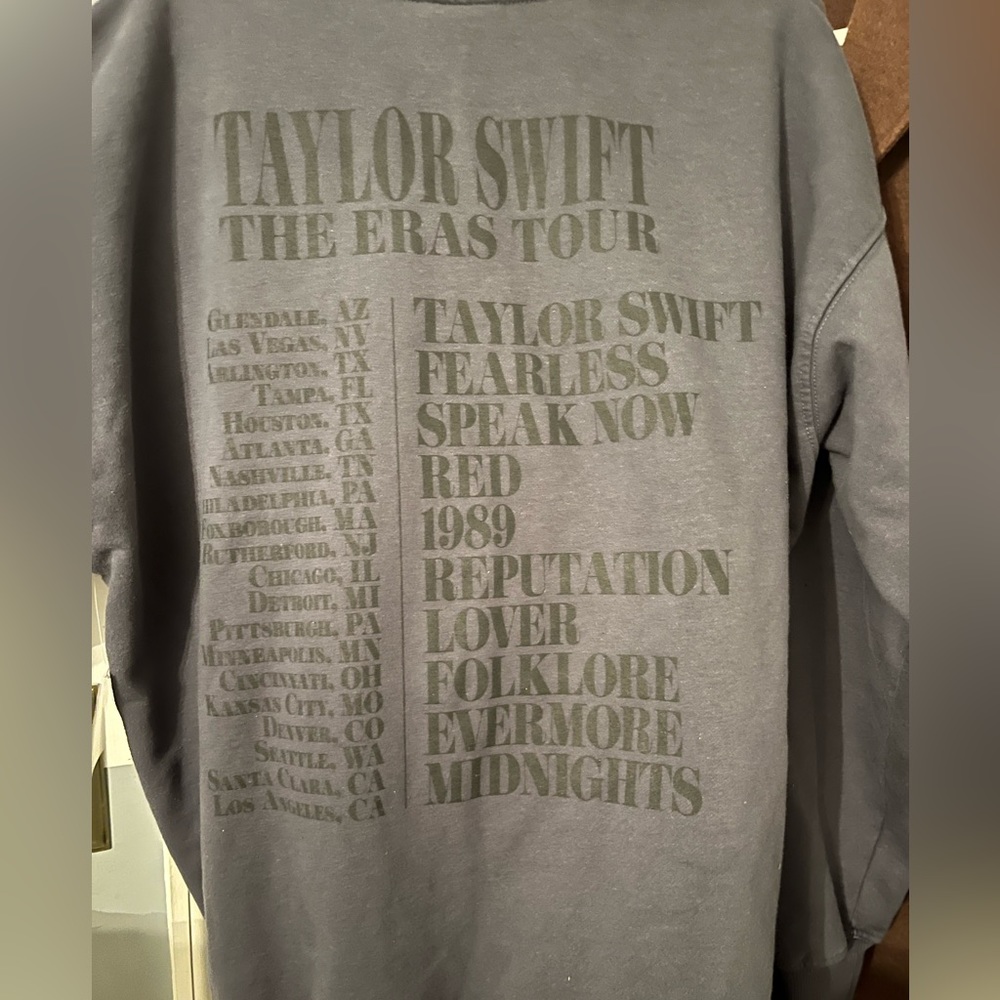 Taylor Swift Eras Tour Blue Crewneck